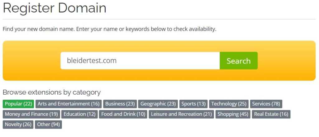How to buy a domain for my website