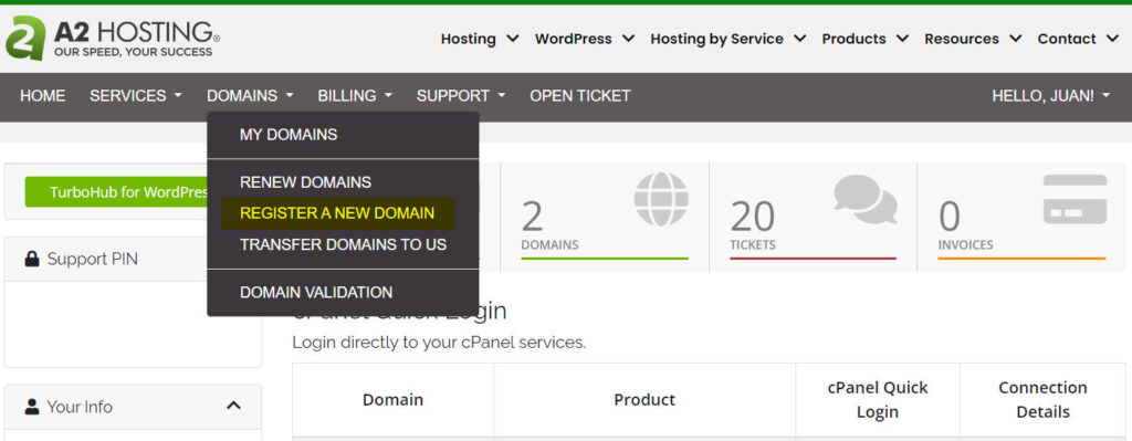 How to buy a domain for my website